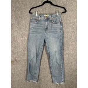 Madewell Jeans Womens 26 Blue Light Wash Denim Classic Straight Casual